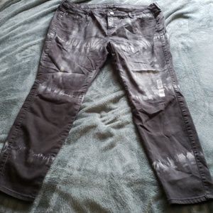 a.n.a grey and black tye-dye skinny jeans